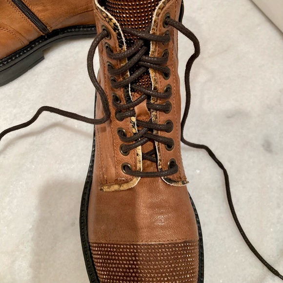 L’idea Studded Toe Ankle Combat Boots - Picture 5 of 14